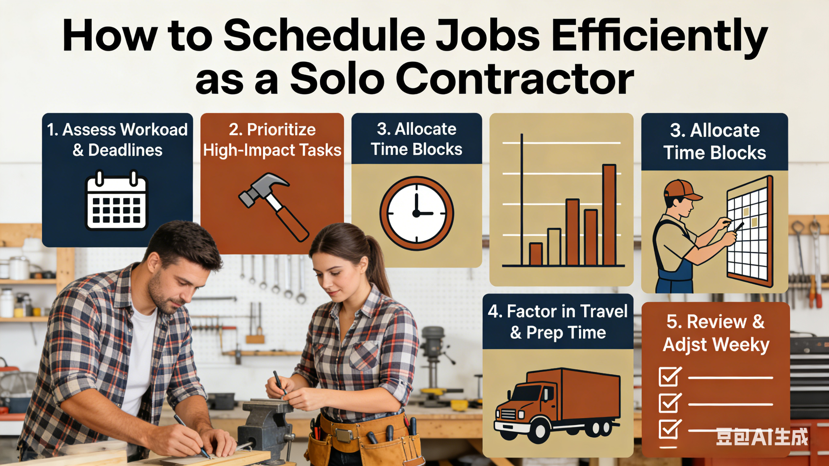 How to Schedule Jobs Efficiently When You’re a Solo Contractor