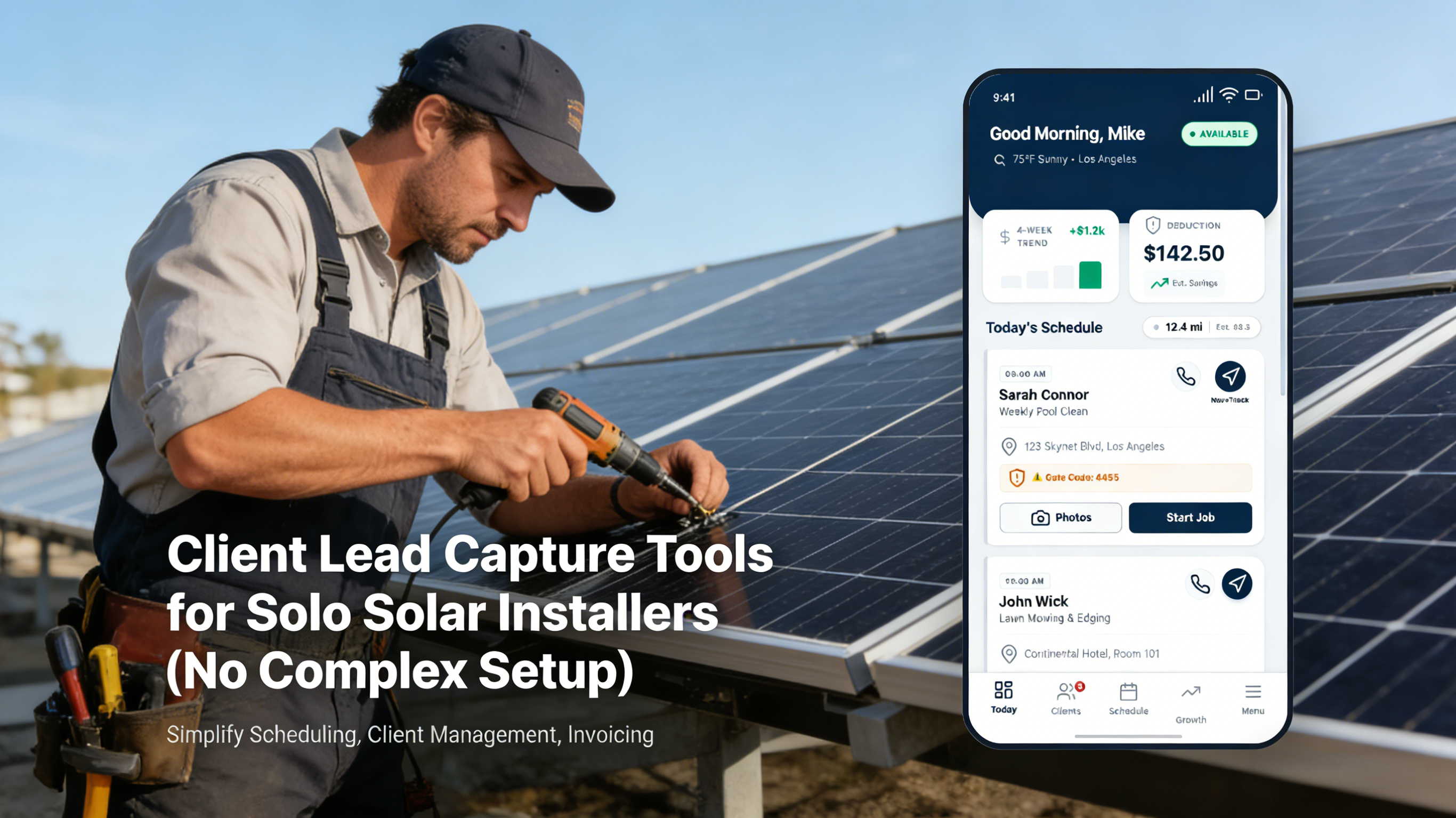 Client Lead Capture Tools for Solo Solar Installers (No Complex Setup)