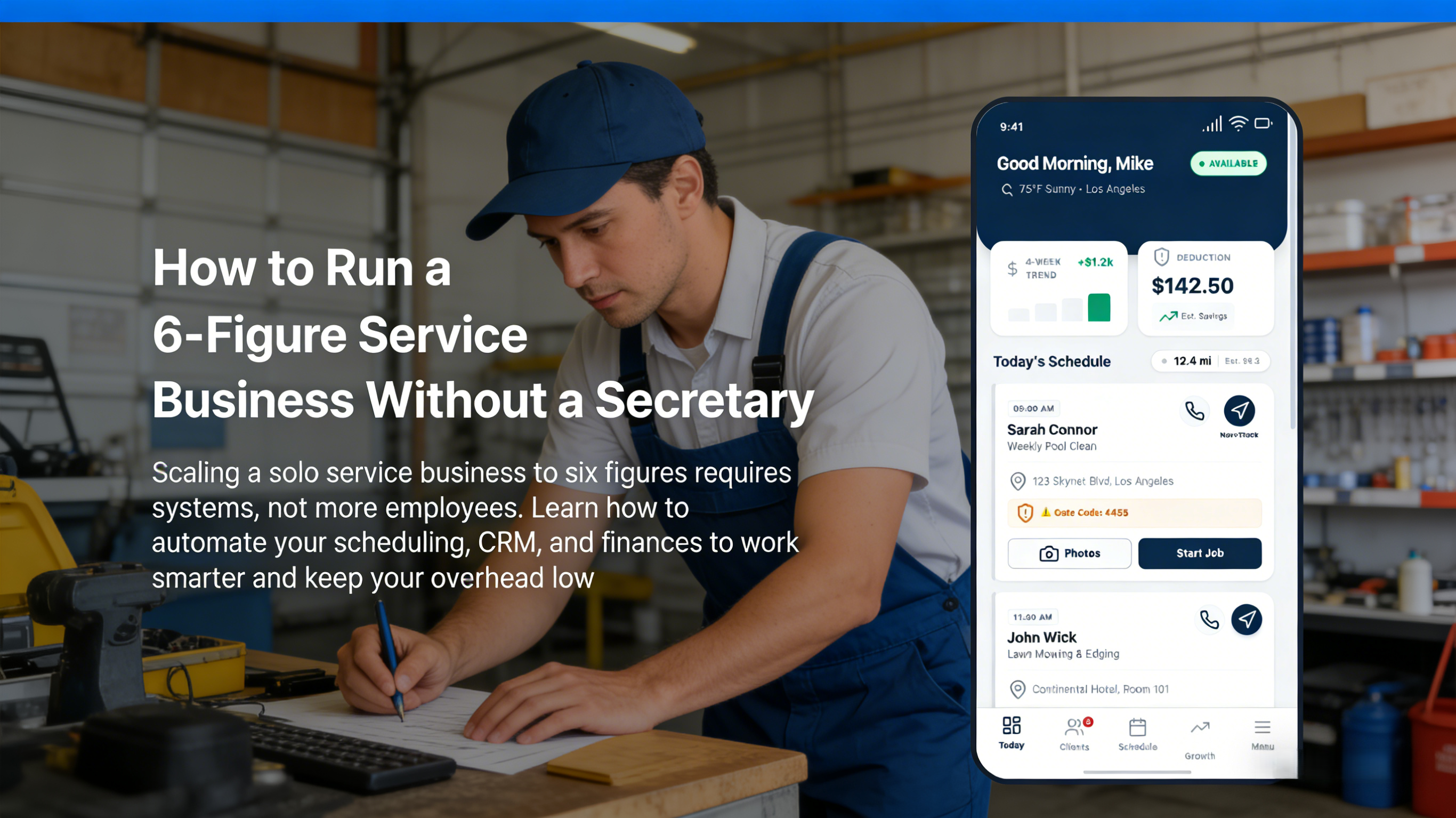 How to Run a 6-Figure Service Business Without a Secretary