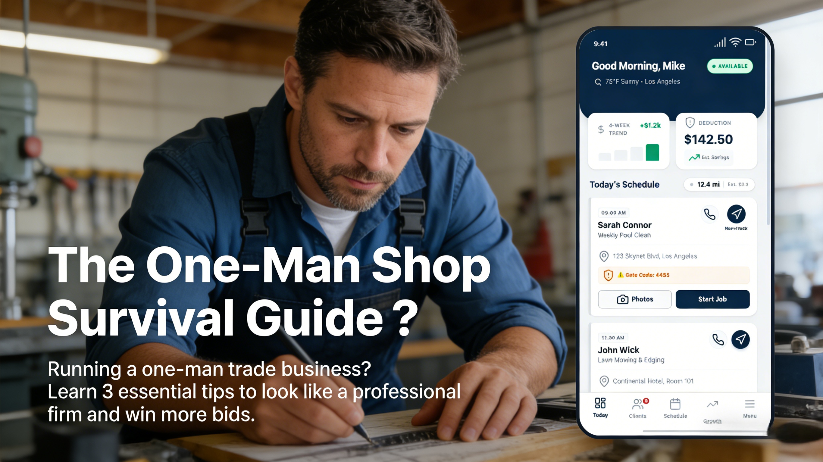 The One-Man Shop Survival Guide: 3 Tips to Look Professional Without a Back Office
