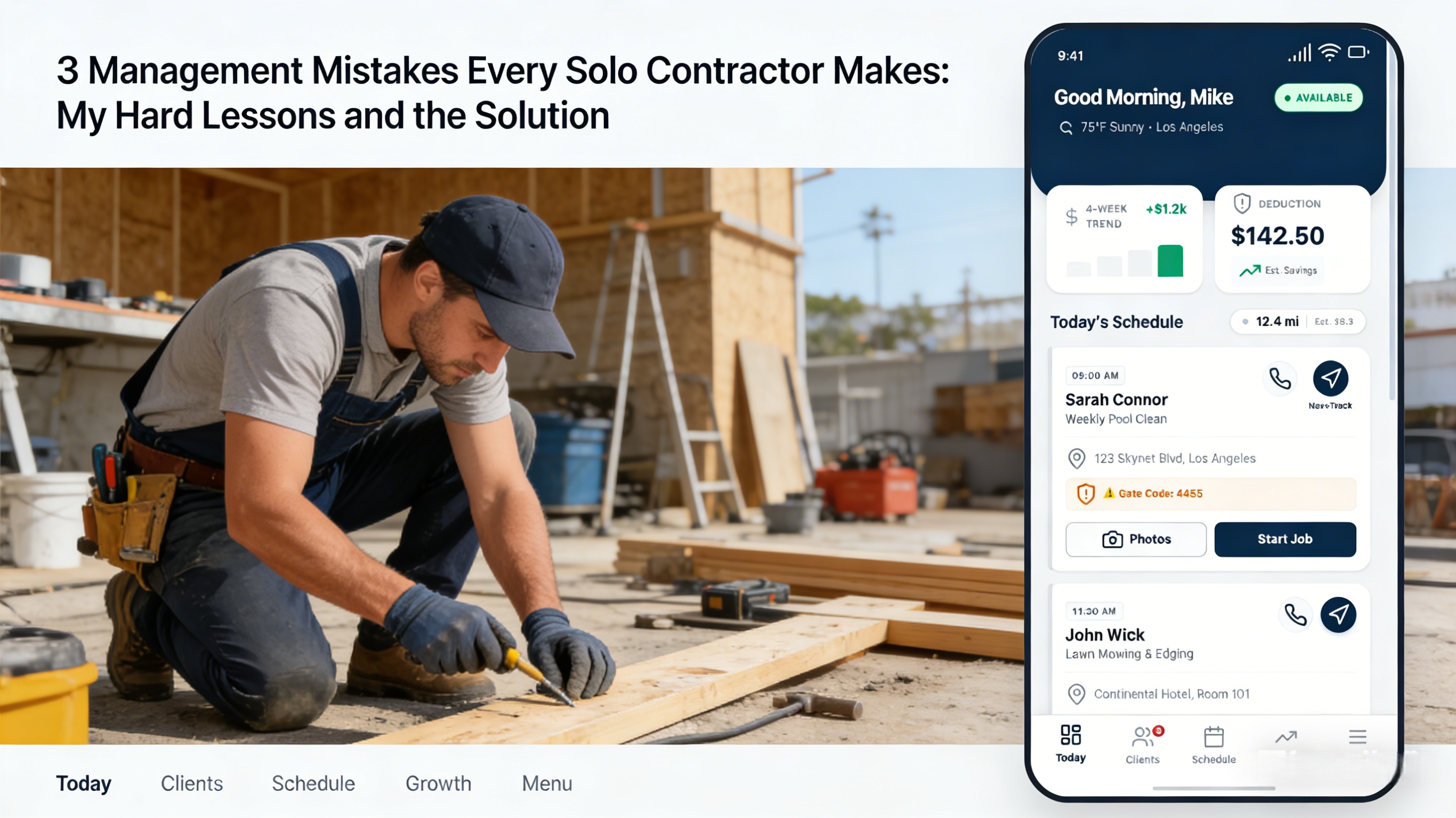3 Management Mistakes Every Solo Contractor Makes: My Hard Lessons and the Solution
